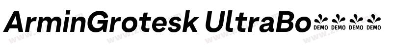ArminGrotesk UltraBo字体转换